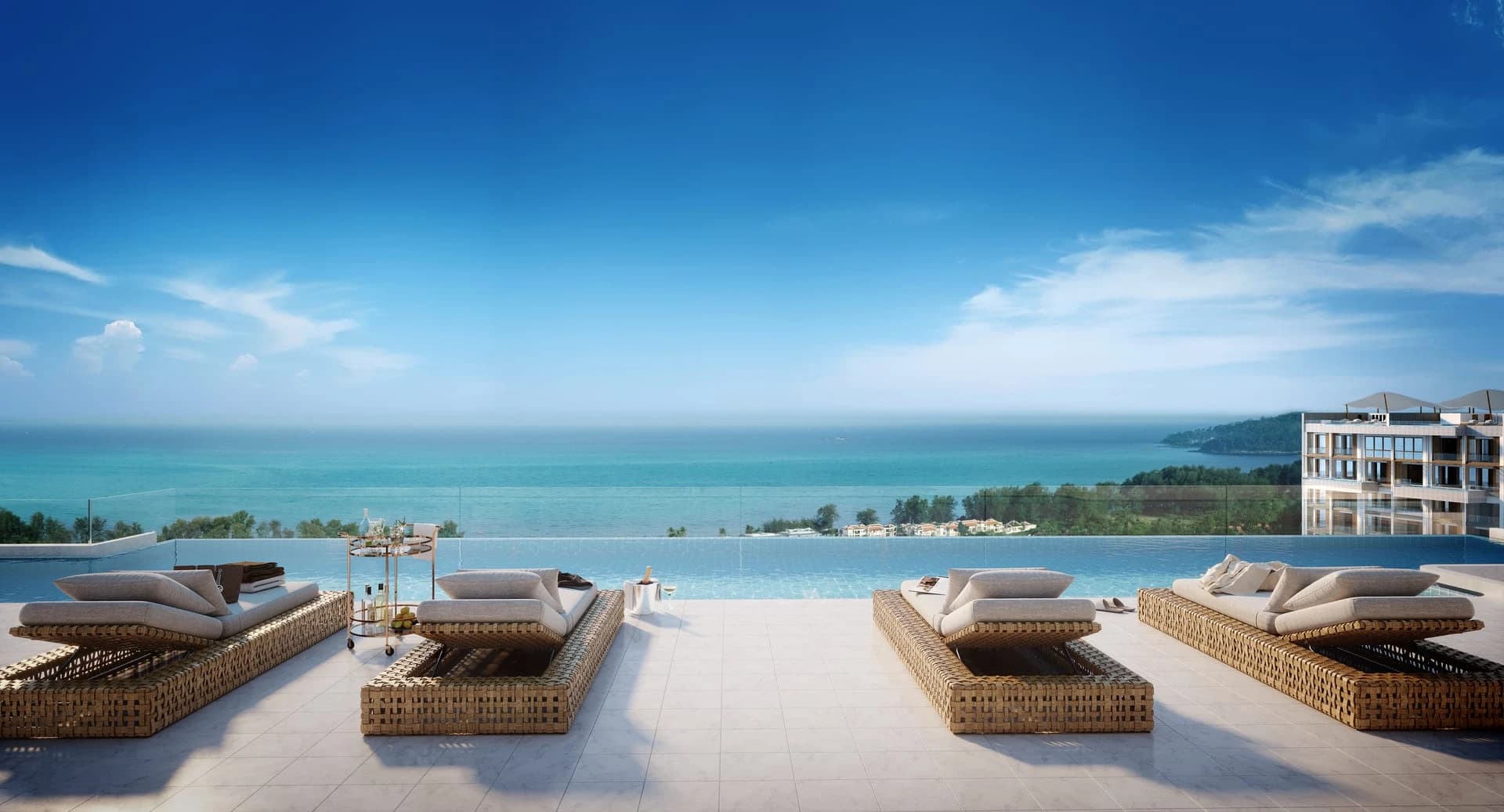 A pool above the coastline